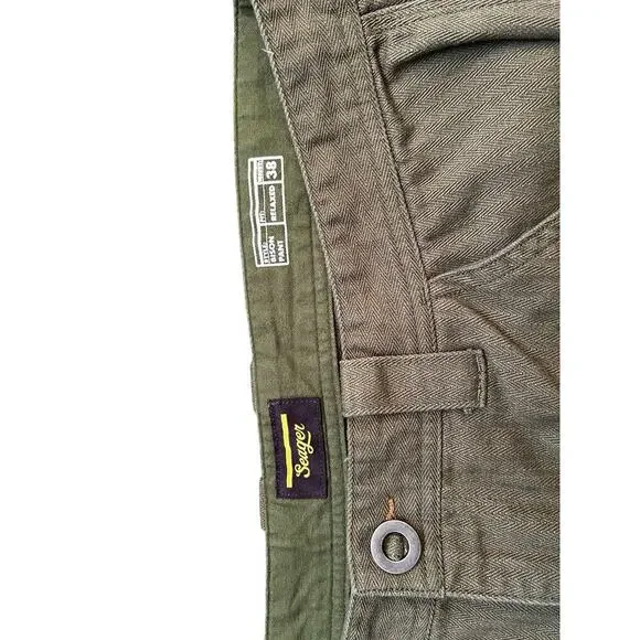 Seager Company Bison Canvas Pant Tobacco Brown Men’s 38 Relaxed - Picture 4 of 5